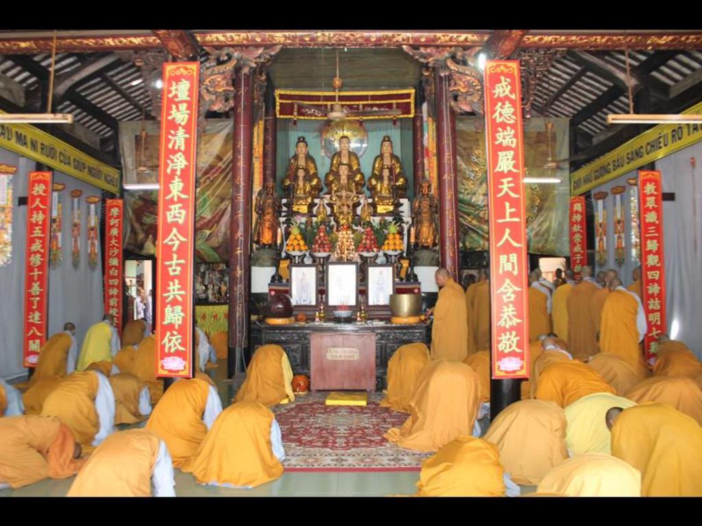 Đại Giới Đàn Đồng Tháp Vào Ngày Đầu Tiên