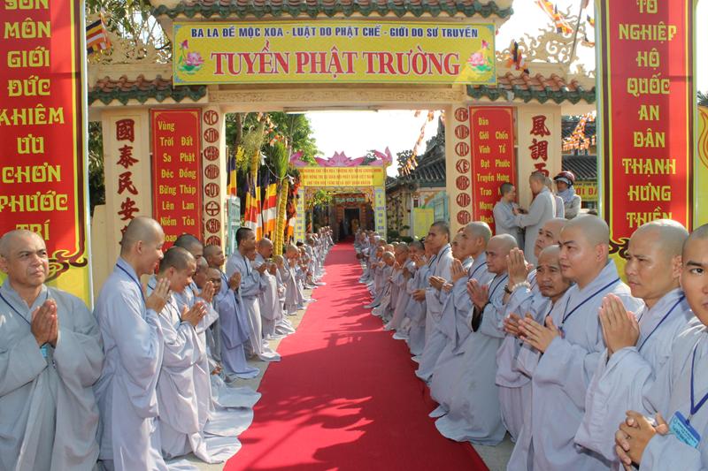 Đồng Tháp: Trang Nghiêm Khai Mạc Đại Giới Đàn Vĩnh Đạt