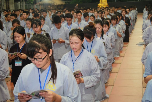 Thái Bình: Nhiều cảm xúc trong ngày tu thứ hai tại chùa Từ Xuyên