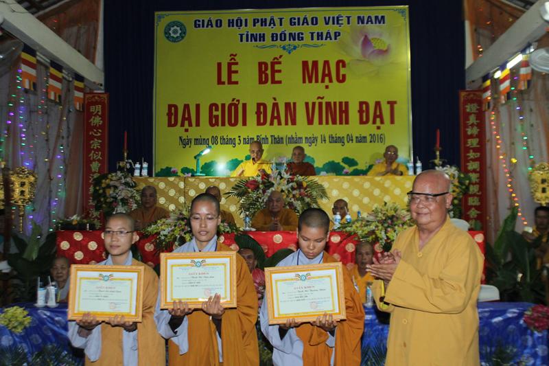Đồng Tháp: Truyền Giới Tỳ Kheo &amp; Bế Mạc Giới Đàn