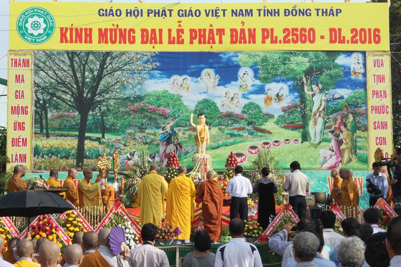 BTS. PG Đồng Tháp Tổ Chức Đại Lễ Phật Đản Phật Lịch 2560