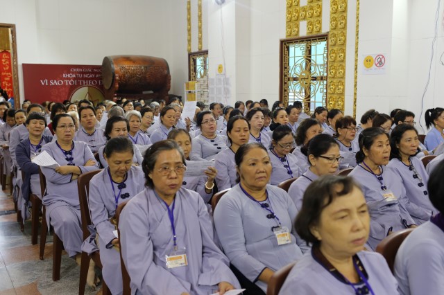 Chùa Giác Ngộ: Hơn 900 Phật tử tham dự khóa tu Ngày An Lạc lần 3