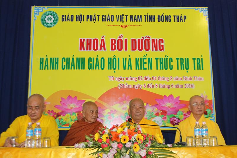 BTS. PG Đồng Tháp Khai Giảng Khóa Hành Chánh Trụ Trì Năm 2016