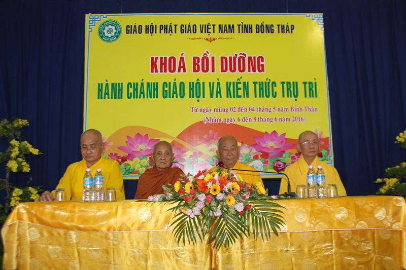 BTS. PG Đồng Tháp Khai Giảng Khóa Hành Chánh Trụ Trì Năm 2016