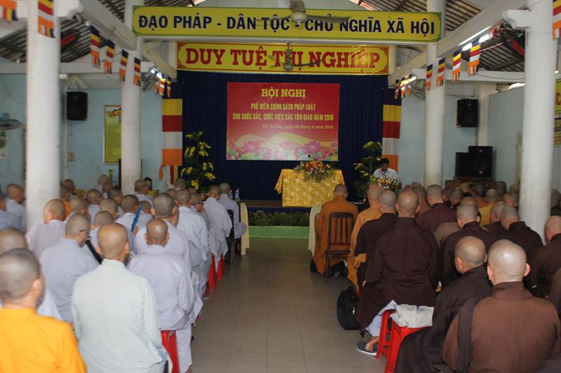 BTS. PG Đồng Tháp Khai Giảng Khóa Hành Chánh Trụ Trì Năm 2016