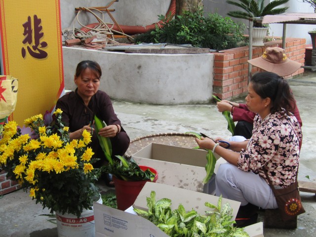 Thái Bình: Công tác chuẩn bị Phật đản tại chùa Từ Xuyên