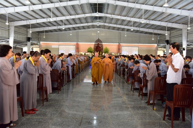 HVPGVN tại TP. HCM: Mở lại khóa tu Một Ngày An Lạc tại cơ sở Lê Minh Xuân