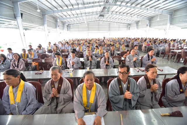 HVPGVN tại TP. HCM: Mở lại khóa tu Một Ngày An Lạc tại cơ sở Lê Minh Xuân