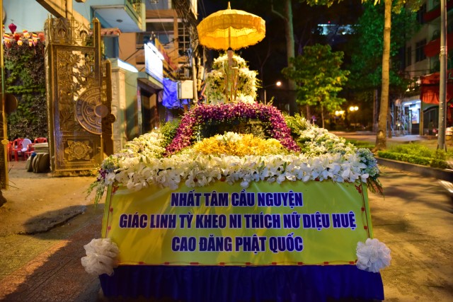 Chùa Giác Ngộ: Lễ di quan nhục thân cố Tỳ kheo ni Thích Nữ Diệu Huệ
