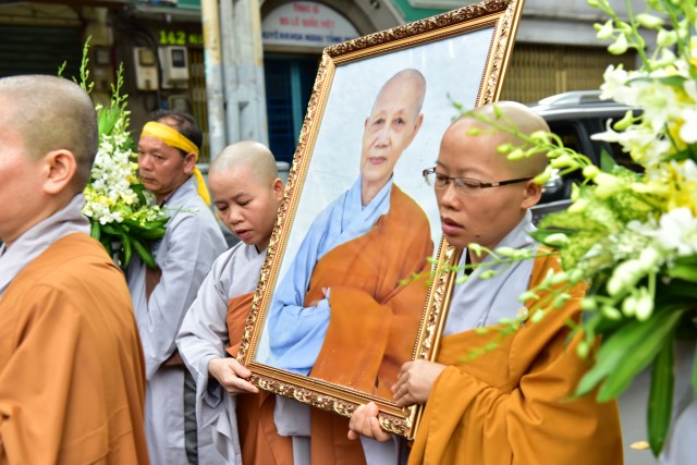 Chùa Giác Ngộ: Lễ di quan nhục thân cố Tỳ kheo ni Thích Nữ Diệu Huệ