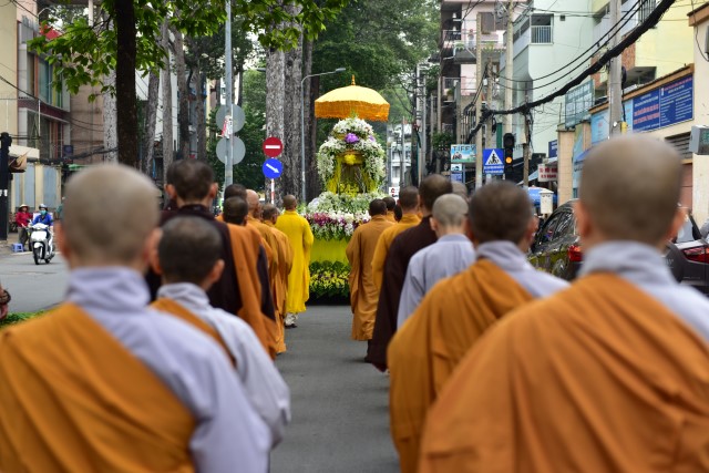 Chùa Giác Ngộ: Lễ di quan nhục thân cố Tỳ kheo ni Thích Nữ Diệu Huệ