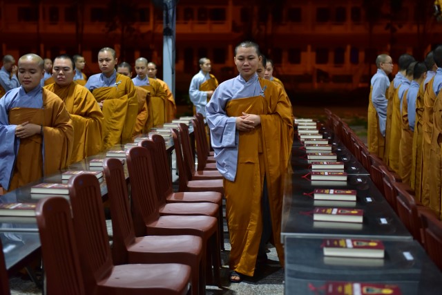 Chùm ảnh: Một ngày tu học tại trường hạ Học viện PGVN tại TP. HCM