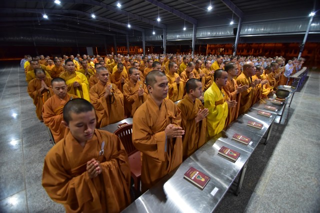 Chùm ảnh: Một ngày tu học tại trường hạ Học viện PGVN tại TP. HCM