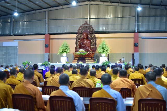 Chùm ảnh: Một ngày tu học tại trường hạ Học viện PGVN tại TP. HCM