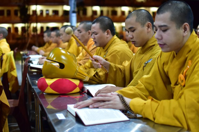 Chùm ảnh: Một ngày tu học tại trường hạ Học viện PGVN tại TP. HCM