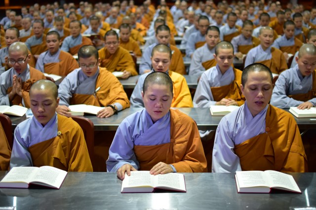 Chùm ảnh: Một ngày tu học tại trường hạ Học viện PGVN tại TP. HCM