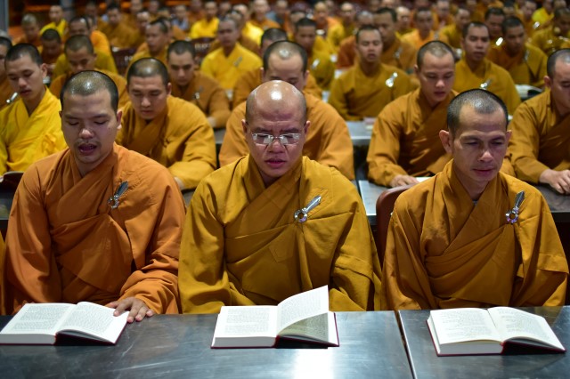 Chùm ảnh: Một ngày tu học tại trường hạ Học viện PGVN tại TP. HCM