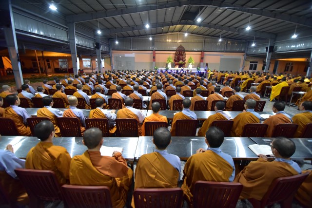 Chùm ảnh: Một ngày tu học tại trường hạ Học viện PGVN tại TP. HCM