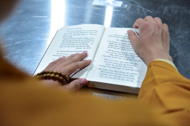 Chùm ảnh: Một ngày tu học tại trường hạ Học viện PGVN tại TP. HCM