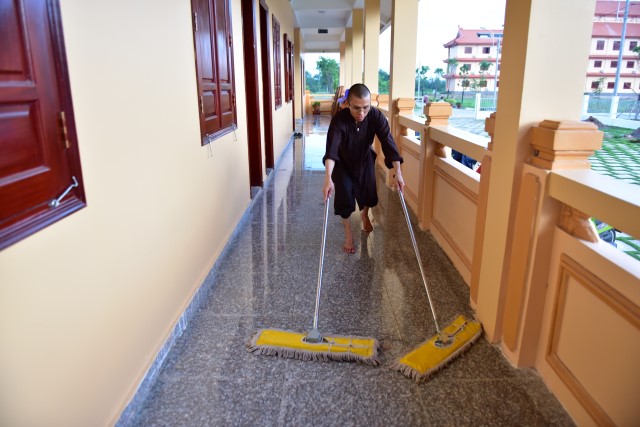 Chùm ảnh: Một ngày tu học tại trường hạ Học viện PGVN tại TP. HCM