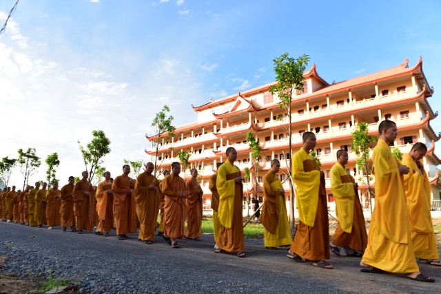 Chùm ảnh: Một ngày tu học tại trường hạ Học viện PGVN tại TP. HCM