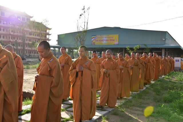 Chùm ảnh: Một ngày tu học tại trường hạ Học viện PGVN tại TP. HCM