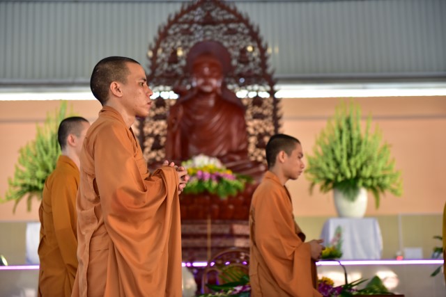 Chùm ảnh: Một ngày tu học tại trường hạ Học viện PGVN tại TP. HCM