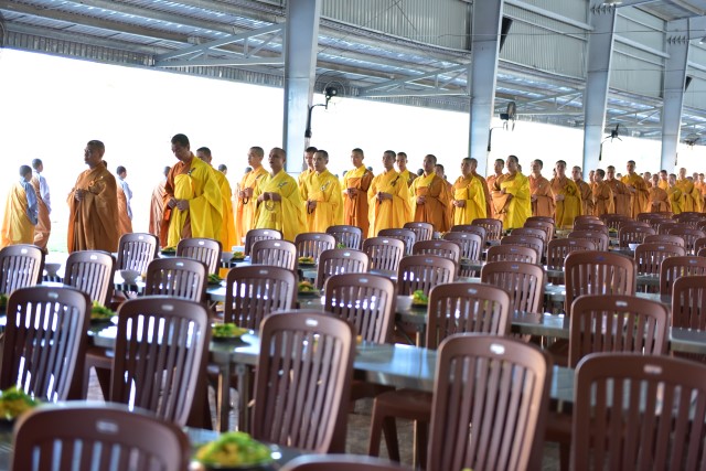 Chùm ảnh: Một ngày tu học tại trường hạ Học viện PGVN tại TP. HCM