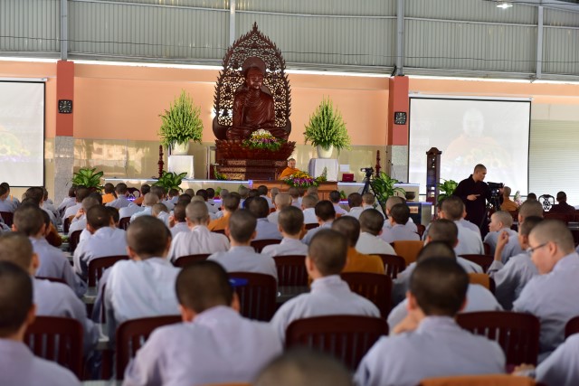 Chùm ảnh: Một ngày tu học tại trường hạ Học viện PGVN tại TP. HCM