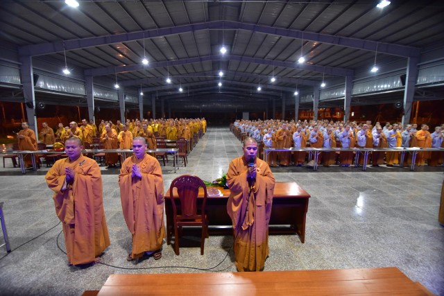 Chùm ảnh: Một ngày tu học tại trường hạ Học viện PGVN tại TP. HCM