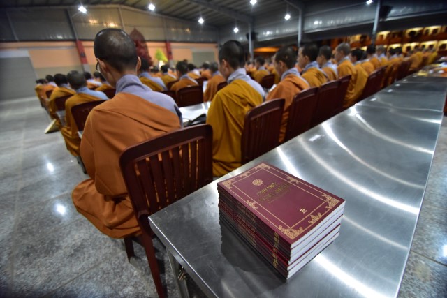Chùm ảnh: Một ngày tu học tại trường hạ Học viện PGVN tại TP. HCM