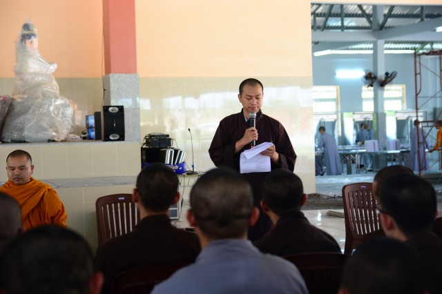 Tăng Ni sinh học viện PGVN tại TP. HCM ngày đầu nhập nội trú
