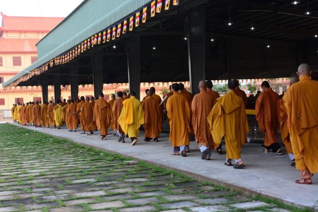 Tăng ni sinh tại học viện PGVN tại TP. HCM bắt đầu vào nề nếp sinh hoạt