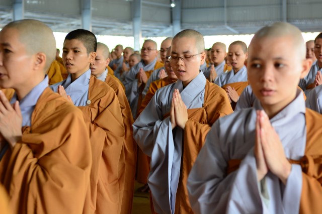 Tăng ni sinh tại học viện PGVN tại TP. HCM bắt đầu vào nề nếp sinh hoạt