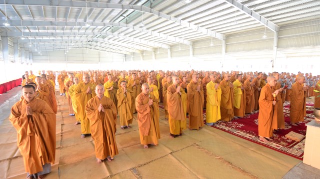Tăng ni sinh tại học viện PGVN tại TP. HCM bắt đầu vào nề nếp sinh hoạt