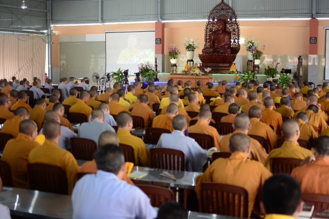 Khóa tu Ngày An Lạc thường kỳ tại Học viện Phật giáo tại TP.HCM