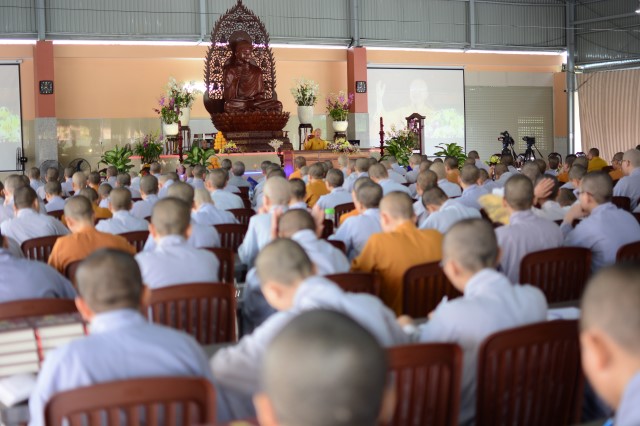 Khóa tu Ngày An Lạc thường kỳ tại Học viện Phật giáo tại TP.HCM