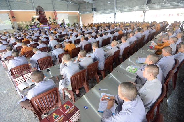 Khóa tu Ngày An Lạc thường kỳ tại Học viện Phật giáo tại TP.HCM