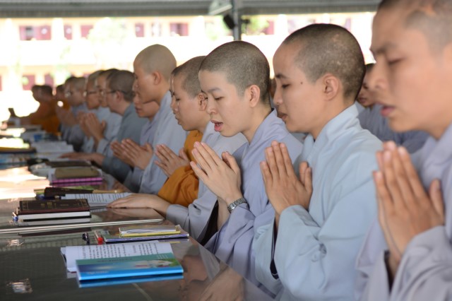 Khóa tu Ngày An Lạc thường kỳ tại Học viện Phật giáo tại TP.HCM