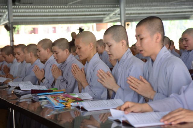 Khóa tu Ngày An Lạc thường kỳ tại Học viện Phật giáo tại TP.HCM