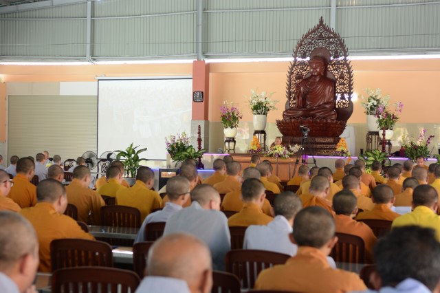 Khóa tu Ngày An Lạc thường kỳ tại Học viện Phật giáo tại TP.HCM