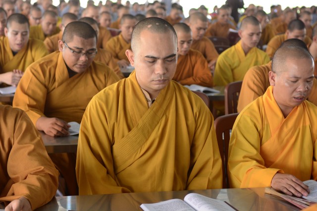 Khóa tu Ngày An Lạc thường kỳ tại Học viện Phật giáo tại TP.HCM