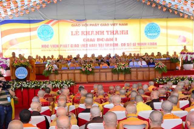 TP.HCM: Long trọng tổ chức lễ khánh thành giai đoạn 1 HVPGVN tại TP. HCM