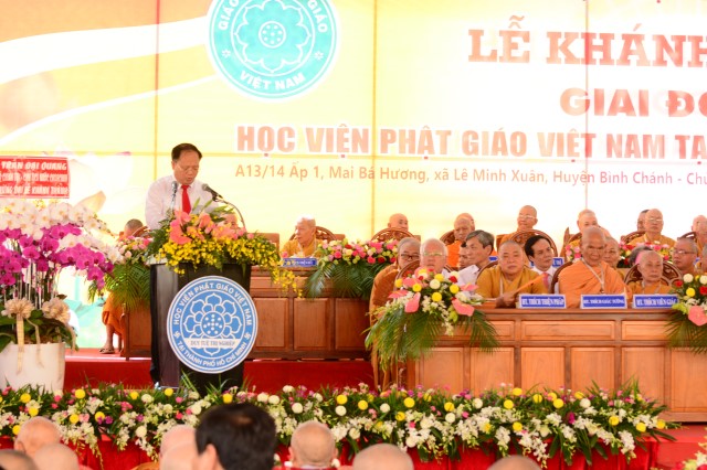 TP.HCM: Long trọng tổ chức lễ khánh thành giai đoạn 1 HVPGVN tại TP. HCM