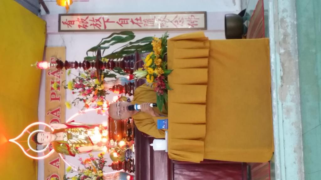 Thượng tọa Thích Quảng Thiện thuyết giảng tại chùa Linh Sơn Pháp Ấn