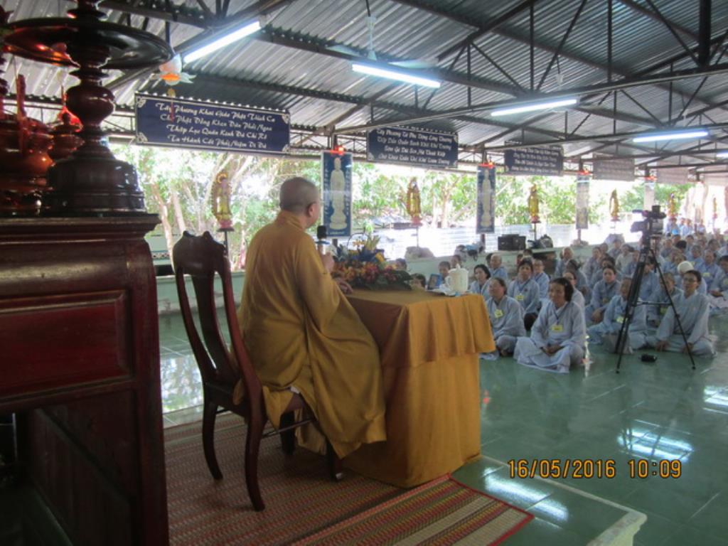 Thượng tọa Thích Quảng Thiện thuyết giảng tại chùa Linh Sơn Pháp Ấn