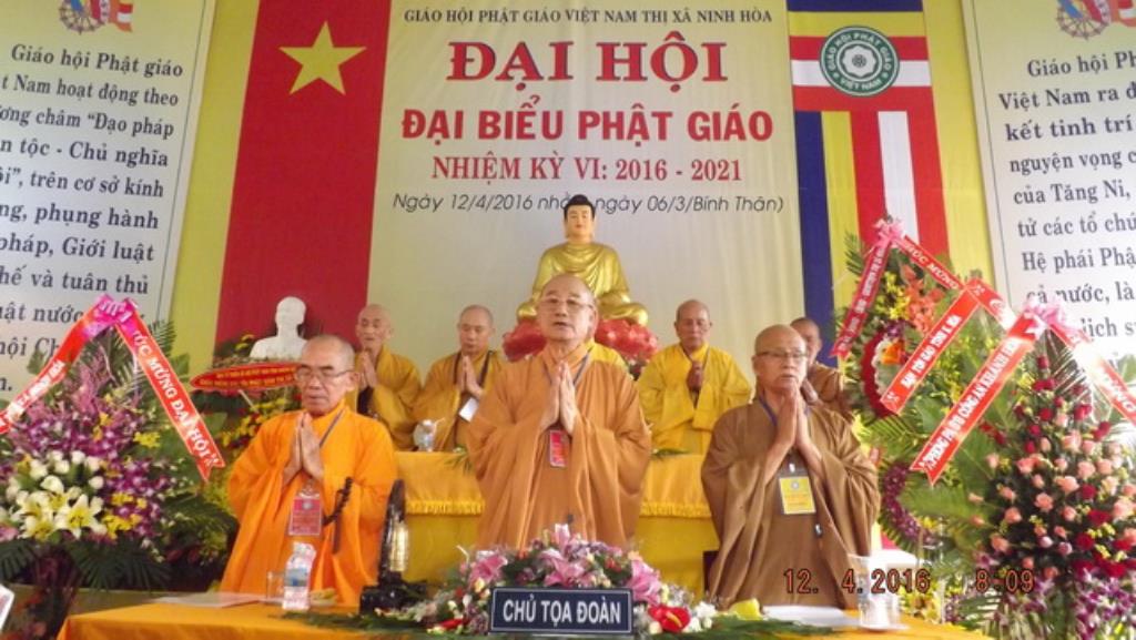 Phật giáo Ninh Hòa: Đại hội đại biểu nhiệm kỳ VI (2016-2021)