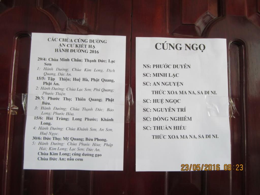 Phật giáo thị xã Ninh Hòa lễ thọ an cư năm Bính Thân