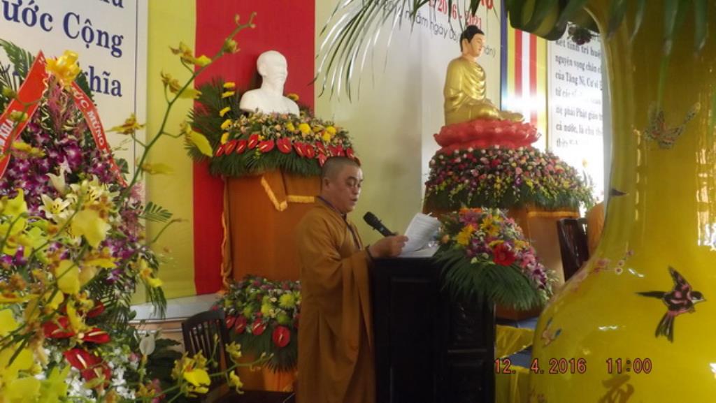 Phật giáo Ninh Hòa: Đại hội đại biểu nhiệm kỳ VI (2016-2021)