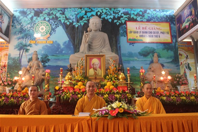 Thanh Hóa: Bế giảng lớp giáo lý dành cho cư sỹ Phật tử khóa thứ I năm thứ 9